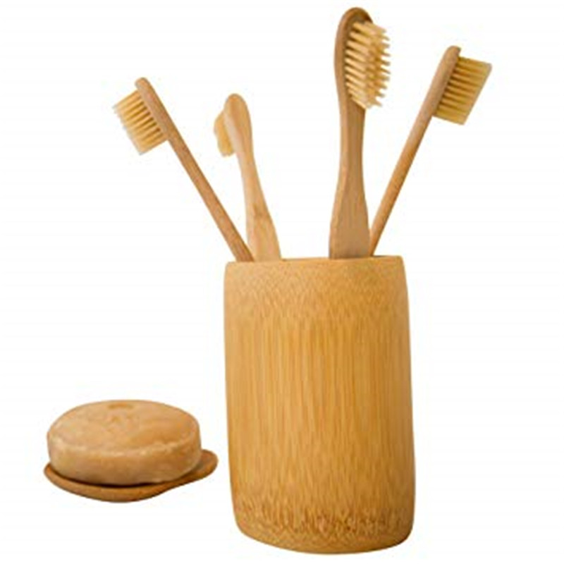 Bamboo Toothbrush Cup